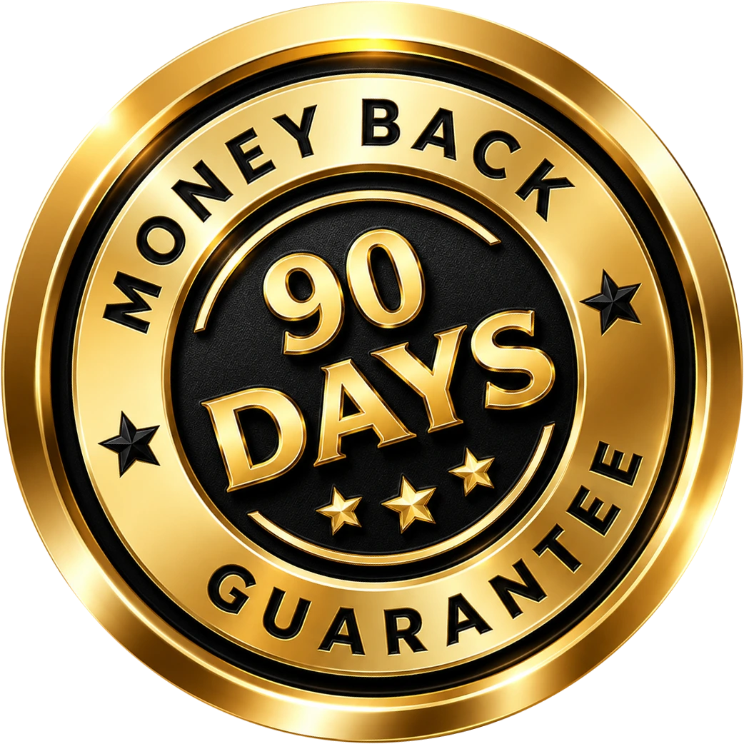90-day money-back guarantee